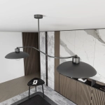 Żyrandol FOSTER 2 BLACK 1353/2 EMIBIG Lighting