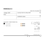 Plafon Makalu 2 (white) AZ4213 AZZARDO