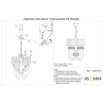 Lampa wisząca Mantra Loewe Antique Brass 4732MA - zdjęcie dodatkowe 3