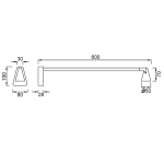 Kinkiet AFRICA 9413 Mantra LED czarny
