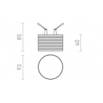 MARENGA RR3 60 wpuszczana biała Eco PLA 230V LED 6W 3000K R14003 Rendl light studio
