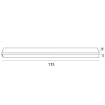 Lampa Sufitowa Flex 30W Czarna C0258 MaxLight