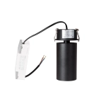 Lampa Sufitowa Halo D Black Podtynkowa H0127 MaxLight