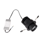 Lampa Sufitowa Halo F Black Podtynkowa H0131 MaxLight