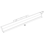 Magnetic M0024Z Lampa Magnetyczna Liniowa Biała System Zigbee 18W 1126LM 2700/5000K Maxlight