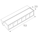 Magnetic M0003Z Lampa Magnetyczna Liniowa System Zigbee 6W 340LM 2700/5000K Maxlight