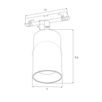 Magnetic M0032Z Reflektor Magnetyczny Biały System Zigbee 20W 1332LM 2700/5000K Maxlight