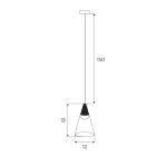 Magnetic M0015Z Lampa Wisząca Magnetyczna System Zigbee 6W 187LM 2700/5000K Maxlight