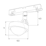 Magnetic M0018Z Reflektor Magnetyczny System Zigbee 8W 766LM 2700/5000K Maxlight