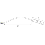 Magnetic MA0001 Zasilanie szyny przy użyciu zasilacza zewnętrznego MA0007 Maxlight