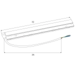 Magnetic MA0004 Zasilacz wewnętrzny 100W do szyn magnetycznych Maxlight