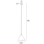 Lampa Wisząca Sakura Oak Wood P0547 MaxLight
