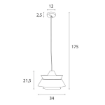 Lampa Wisząca Kioto P0549 MaxLight