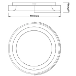 Plafon Aruba 85W Biały C0286 MaxLight