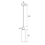 LAMPA WISZĄCA CAMPANILA SMOKY GLASS P0511 MAXLIGHT