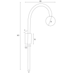 Kinkiet Enigma Czerwony W0344 MaxLight