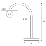 Lampa Stołowa Enigma Czerwona T0060 MaxLight