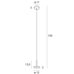 Lampa Wisząca Ibiza I Czarna P0528 MaxLight