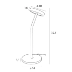 Lampa Stołowa Ibiza Czarna T0061 MaxLight