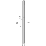Kinkiet Fayette 61cm 12W Czarny IP44 3000K W0365 MaxLight