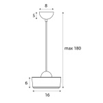 Lampa Wisząca Lipari I P0542 MaxLight