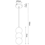 Lampa Wisząca Alice G9 Marble P0665 MaxLight