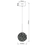 Lampa Wisząca Rita G9 P0679 MaxLight