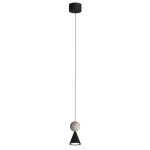 Lampa Wisząca Bingo 11W Czarny + Trawertyn P0683 MaxLight - zdjęcie produktu