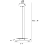 Lampa Wisząca Vik 50cm P0556 MaxLight