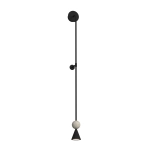 Kinkiet Bingo 5W Czarny + Trawertyn W0447 MaxLight - zdjęcie produktu