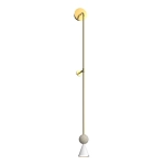 Kinkiet Bingo 5W Złoty + Trawertyn W0449 MaxLight - zdjęcie produktu