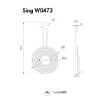 Kinkiet Sing 8W W0473 MaxLight