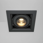 Lampa wpuszczana Metal Modern LED DL093-01-10W3K-B Maytoni - kolor czarny - zdjęcie dodatkowe 1