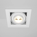 Lampa wpuszczana Metal Modern LED DL093-01-10W3K-W Maytoni - kolor biały - zdjęcie dodatkowe 1