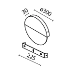 Kinkiet Jupiter LED 13W 3000K marmur MOD320WL-L13MR3K1 Maytoni - zdjęcie dodatkowe 2