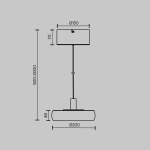 Lampa wisząca Maytoni MOD498PL-L13BK1 - kolor czarny - zdjęcie dodatkowe 3