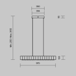 Lampa wisząca Maytoni MOD517PL-L28BS3K - kolor złoty - zdjęcie dodatkowe 3