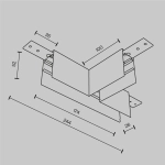 Komponenty do natynkowego systemu szynowego Accessories for tracks Exility TRA034CT-41B-DE Maytoni - zdjęcie dodatkowe 4