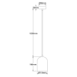 Metalowa lampa wisząca Nilo czarna 1xGU10 LP-0110/1P BK Light Prestige