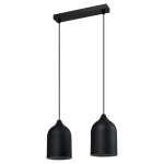 Metalowa lampa wisząca Nilo czarna 2xGU10 LP-0110/2L BK Light Prestige