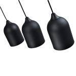Metalowa lampa wisząca Nilo czarna 3xGU10 LP-0110/3L BK Light Prestige