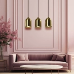 Metalowa lampa wisząca Nilo złota 3xGU10 LP-0110/3L GD Light Prestige