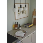 Lampa wisząca Milford 3xE14 czarna 2412623003 Nordlux
