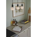 Lampa wisząca Milford 3xE14 czarna 2412623003 Nordlux