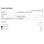 Plafon Mini Round (black) AZ1781 AZZARDO