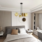 Lampa wisząca MOTIF 4 GOLD 1326/4 EMIBIG Lighting