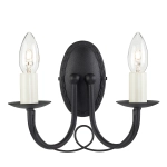 kinkiecik.pl Kinkiet Minster – 2 źródła światła – Czarny MN2-BLACK Elstead Lighting