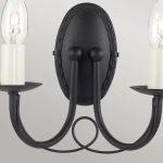 Kinkiet Minster – 2 źródła światła – Czarny MN2-BLACK Elstead Lighting