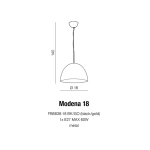 Lampa wisząca Modena 18 AZ1393 AZZARDO