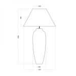MONACO lampa stołowa L208062325 4Concepts L208062325 - zdjęcie 2